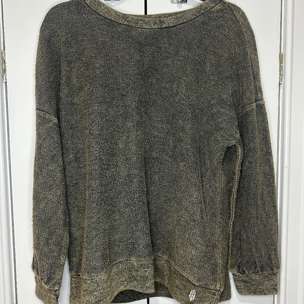 Free People Movement Army Green Top